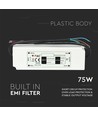 75W / 12V DC voeding - 6A, IP67 waterdicht, Slim design