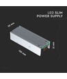 60W / 24V DC Slim voeding - 2.5A, IP20, metalen behuizing