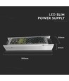 120W / 24V DC Slim voeding - 5A, IP20, metalen behuizing