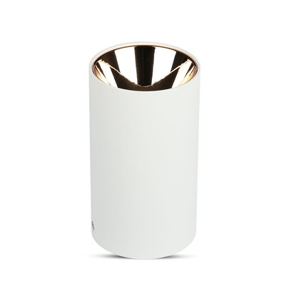 VT-882 lamp GU10 - rond, wit, roségoud