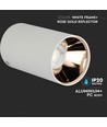 VT-882 lamp GU10 - rond, wit, roségoud