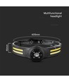 3W+5W oplaadbare LED hoofdlamp - 470lm, 230° groothoek, IP44, incl. batterij