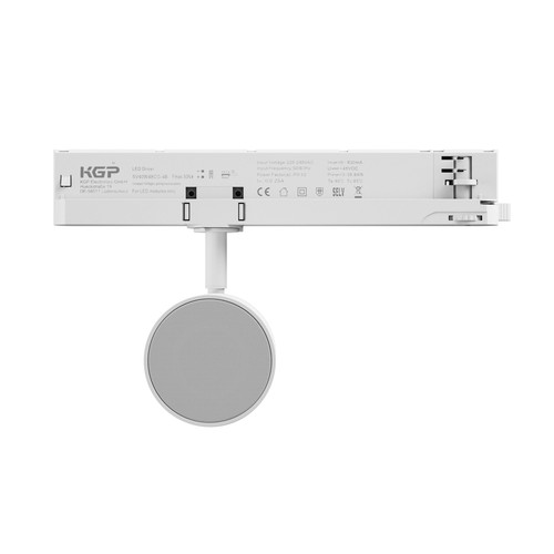 10W Bluetooth speaker voor 3-fase rail - Wit, Bluetooth 5.4, directe stroom via rail, IP20