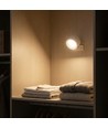 4,5W Oplaadbare wandlamp CCT - IP20, rond, wit, 360° draaibaar, incl. lichtbron en afstandsbediening