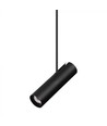 GU10 Telescopische plafondlamp - Zwart, aluminium, 83-117cm