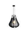 E27 Designer pendel, Ø42cm - Mat zwart, decoratieve plafondlamp, zonder lichtbron