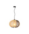 E27 Designer pendellamp - Ø40cm, Mat zwart en beige, zonder lichtbron