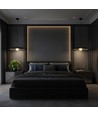 Designer hanglamp - Ø60cm, G9 fitting, zwart/wit metaal en glas, exclusief lichtbron