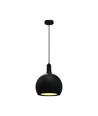 E27 Designer hanglamp, Ø28cm - Zwart, metaal en keramiek, exclusief lichtbron, max 60W