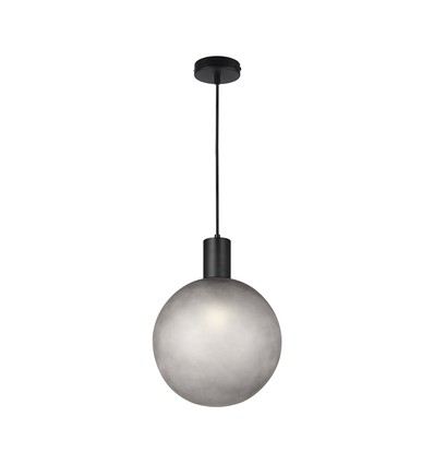 E27 Designer pendelophanging - D100*H25mm, mat zwart, exclusief lichtbron