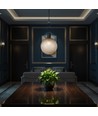 E27 Designer pendelophanging - D100*H25mm, mat zwart, exclusief lichtbron