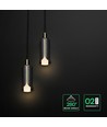 2x5W LED designer hanglamp - Ø15cm, 3000K, Sandy Black