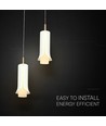 2x5W LED Designer hanglamp - Ø15cm, 3000K, incl. lichtbron