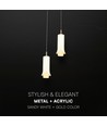 2x5W LED Designer hanglamp - Ø15cm, 3000K, incl. lichtbron