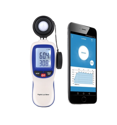 Luxmeter - Meting van licht, bluetooth-app