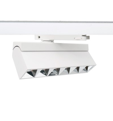36W 3-fase RA92 LED-railverlichting - 23,5 cm, wit, verstelbaar