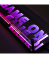 RGB Game On Neon Bord - Infinity Mirror-effect, Bluetooth, App-bediening