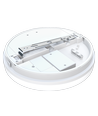 24/18/13W LED CCT plafondlamp - Ø28cm, Hoogte: 5cm, IP54, witte rand, incl. lichtbron