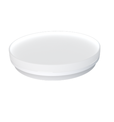 24/18/13W LED CCT plafondlamp - Ø28cm, Hoogte: 5cm, IP54, witte rand, incl. lichtbron