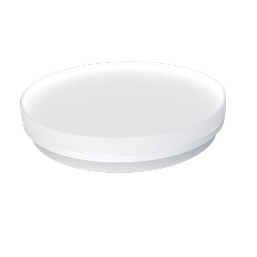 24/18/13W LED dimbare CCT plafondlamp - Ø28cm, IP54, witte rand