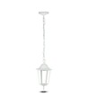 E27 hangende tuinlamp in retro design, wit - IP44 buiten, aluminium, zonder lichtbron