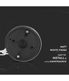 E27 hangende tuinlamp in retro design, wit - IP44 buiten, aluminium, zonder lichtbron