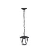 E27 tuinlamp in aluminium - IP44 buiten, zwart, 74cm hoog, zonder lichtbron