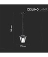 E27 tuinlamp in aluminium - IP44 buiten, zwart, 74cm hoog, zonder lichtbron