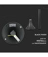 E27 tuinlamp, 60cm - Zwart, IP44, aluminium, voor tuin en paden, zonder lichtbron