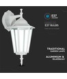 VT-750 wandlamp E27 - mat wit naar beneden
