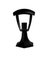 Zwarte tuinlamp / bolderkar - E27 fitting, IP44 buiten, aluminium, zonder lichtbron