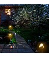 Zwarte tuinlamp / bolderkar - E27 fitting, IP44 buiten, aluminium, zonder lichtbron