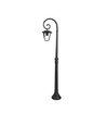 E27 tuinlamp op paal - Zwart, IP44 buiten, aluminium, hoogte: 136,5 cm, zonder lichtbron