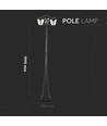 199cm 3 x E27 tuinlamp - IP44, grafietzwart, aluminium, 3 jaar garantie