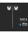 199cm 3 x E27 tuinlamp - IP44, grafietzwart, aluminium, 3 jaar garantie