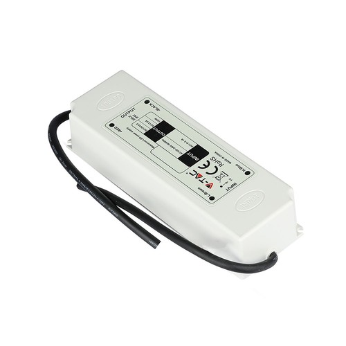 60W / 12V DC voeding - 5A, IP67 waterdicht, Slim design
