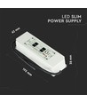 150W / 12V DC voeding - 12.5A, IP67 waterdicht, kunststof, 5 jaar garantie