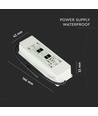 60W / 12V DC voeding - 5A, IP67 waterdicht, 5 jaar garantie