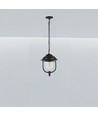 850 VT plafondlamp E27 - met heldere PC-kap, zwart