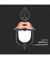 E27 tuinlamp wandlantaarn neerwaarts - IP44 buiten, mat zwart grafiet, aluminium, zonder lichtbron