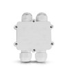 Waterdichte 4-weg lasdoos, IP68 - Wit, 4-pin, 24A, 450V, UV-bestendig, 0,5-4mm²