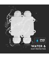 Waterdichte 4-weg lasdoos, IP68 - Wit, 4-pin, 24A, 450V, UV-bestendig, 0,5-4mm²