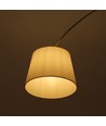 E27 vloerlamp met marmeren voet, 192cm - Ivoor, metaal, max 60W, zonder lichtbron