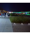 Ø8,7cm MR16 grondspot, 12V - IP67, roestvrij staal, 1 venster, zonder lichtbron