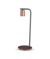 Designer tafellamp met E27 fitting en schakelaar - Rood brons, metaal, 150x420mm, max 60W