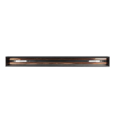 0,5m magnetische rail van aluminium - Zwart, voor magnetische railspots