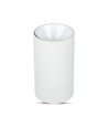GU10 opbouwspot - Rond, wit/chroom, Ø8cm, aluminium, zonder lichtbron