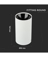Vt-882 lamp GU10 - rond, wit+zwart