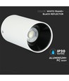 Vt-882 lamp GU10 - rond, wit+zwart