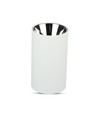 GU10 opbouwspot - Rond, wit en chroom, aluminium, zonder lichtbron